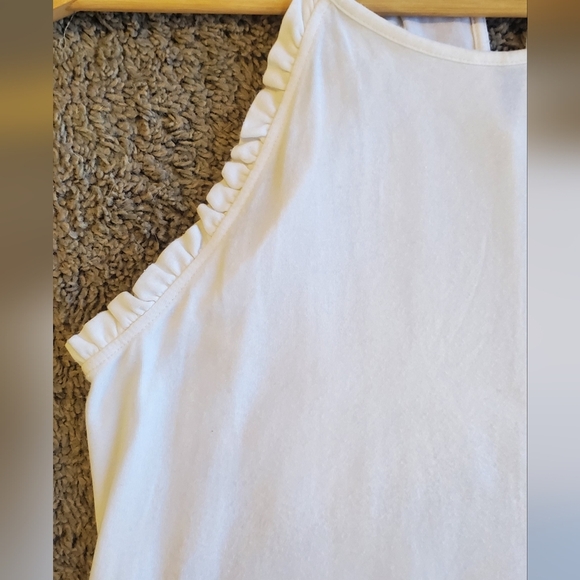 Lilly Pulitzer White Ruffle Halter Camisole Tank Top Size XS - Picture 2 of 5